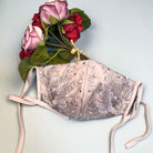 Embroidered Mesh Boat Neck A-Line Long Dress Sheer Back - Mask Not Included GLGL1923-GALA-smcfashion.com