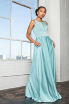 Prom Dress with Notched Scoop and Long Skirt GLGL2365-PROM-smcfashion.com