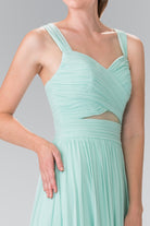 Pleated Bodice Bridesmaids Long Dress GLGL2366-PROM-smcfashion.com