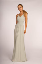 Halter Neck Chiffon Long Dress GLGL2606-BRIDESMAID-smcfashion.com