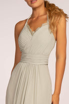 Halter Neck Chiffon Long Dress GLGL2606-BRIDESMAID-smcfashion.com