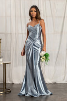 Sweetheart Satin Mermaid Dress Open Back and Side Gathered Waistline GLGL3044-PROM-smcfashion.com