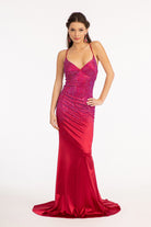 Sweetheart Beads Embellished Satin Mermaid Dress GLGL3045-PROM-smcfashion.com