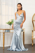 Sweetheart Beads Embellished Satin Mermaid Dress GLGL3045-PROM-smcfashion.com