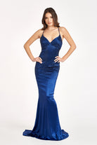 Sweetheart Beads Embellished Satin Mermaid Dress GLGL3045-PROM-smcfashion.com