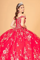 Embroidered Off Shoulder Mesh Quinceanera Dress Separate Long Sleeves GLGL3074-QUINCEANERA-smcfashion.com