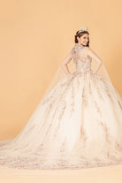 Sequin Glitter Embellished Quinceanera Dress Corset Back GLGL3076-QUINCEANERA-smcfashion.com