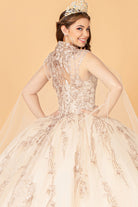 Sequin Glitter Embellished Quinceanera Dress Corset Back GLGL3076-QUINCEANERA-smcfashion.com