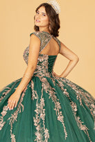Sequin Glitter Embellished Quinceanera Dress Corset Back GLGL3076-QUINCEANERA-smcfashion.com