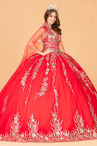 Sequin Glitter Embellished Quinceanera Dress Corset Back GLGL3076-QUINCEANERA-smcfashion.com
