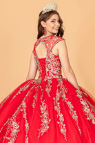 Sequin Glitter Embellished Quinceanera Dress Corset Back GLGL3076-QUINCEANERA-smcfashion.com