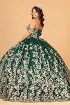 3D Butterfly Applique Sweetheart Quinceanera Dress Corset Back GLGL3077-QUINCEANERA-smcfashion.com