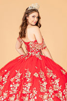 3D Butterfly Applique Sweetheart Quinceanera Dress Corset Back GLGL3077-QUINCEANERA-smcfashion.com
