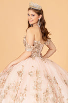 3D Butterfly Applique Sweetheart Quinceanera Dress Corset Back GLGL3077-QUINCEANERA-smcfashion.com