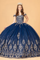 Glitter Mesh Quinceanera Dress Sequin and Beads GLGL3079-QUINCEANERA-smcfashion.com