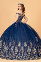 Glitter Mesh Quinceanera Dress Sequin and Beads GLGL3079-QUINCEANERA-smcfashion.com