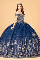 Glitter Mesh Quinceanera Dress Sequin and Beads GLGL3079-QUINCEANERA-smcfashion.com