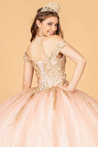 Glitter Mesh Quinceanera Dress Sequin and Beads GLGL3079-QUINCEANERA-smcfashion.com