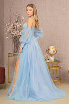 Sequin Glitter Sheer Bodice Illusion Sweetheart A-line Mesh Dress GLGL3118-PROM-smcfashion.com