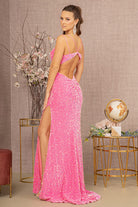 Ruched Cut-out Back Illusion Sweetheart Velvet Mermaid Dress GLGL3145-Prom Dress-smcfashion.com