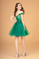 Illusion Sweetheart Mesh Babydoll Short Dress Sheer Bodice GLGS3096-Homecoming Dress-smcfashion.com