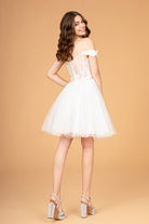 Illusion Sweetheart Mesh Babydoll Short Dress Sheer Bodice GLGS3096-Homecoming Dress-smcfashion.com