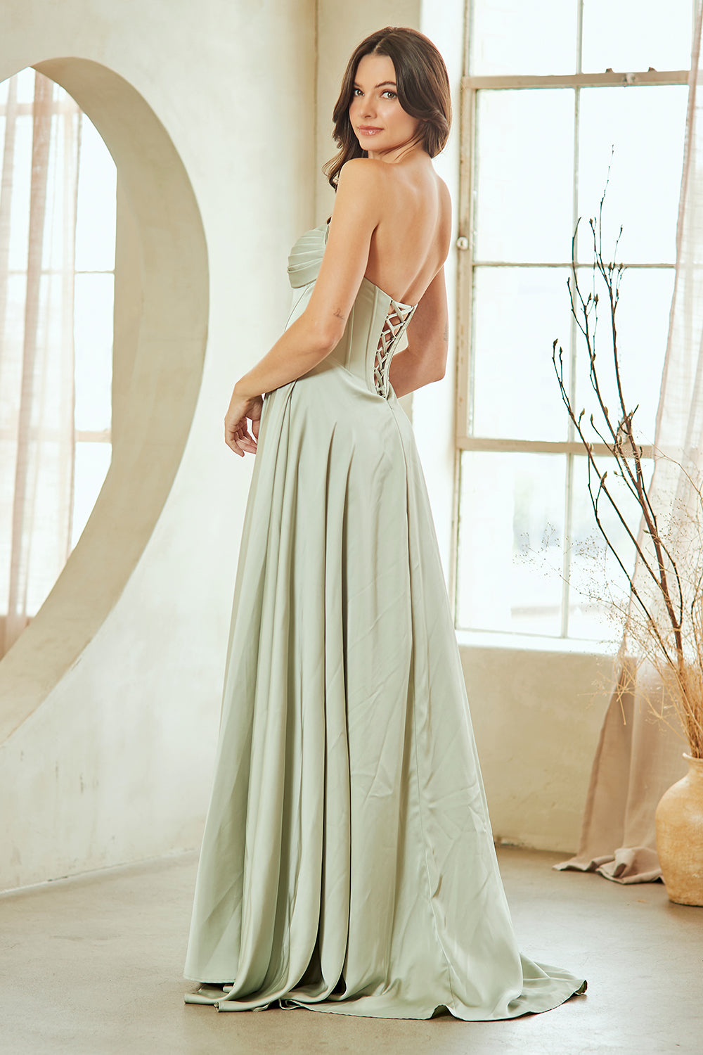 wholesale bridesmaid dresses usa Eva USA 3440 Long Halter Formal Chiffon Bridesmaids Dress