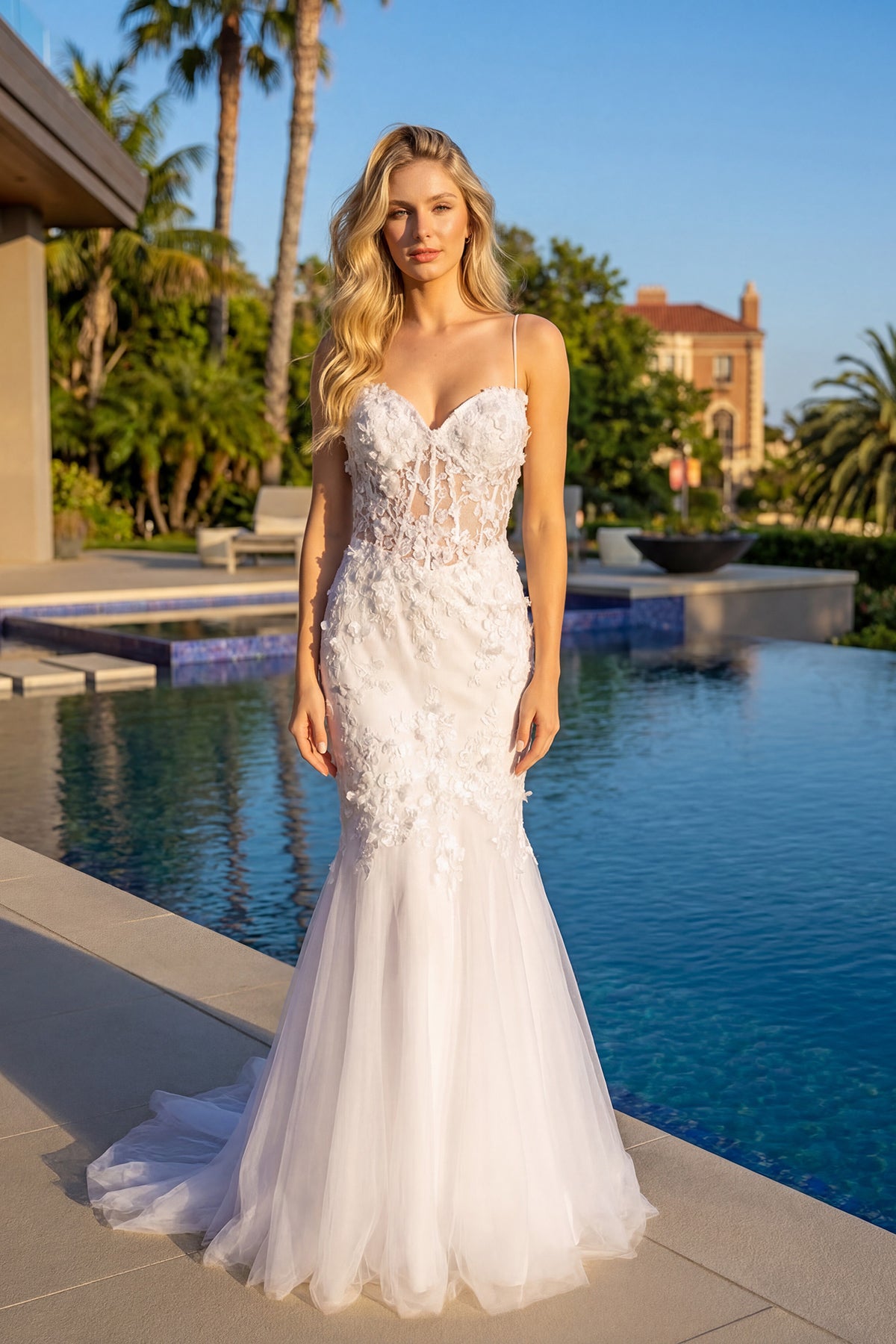 Fitted Lace Mermaid Corset Wedding Gown Jt2469kw with JTJT2469KW smcfashion.com Fitted Lace Mermaid Corset Wedding Gown Jt2469kw with JTJT2469KW smcfashion.com