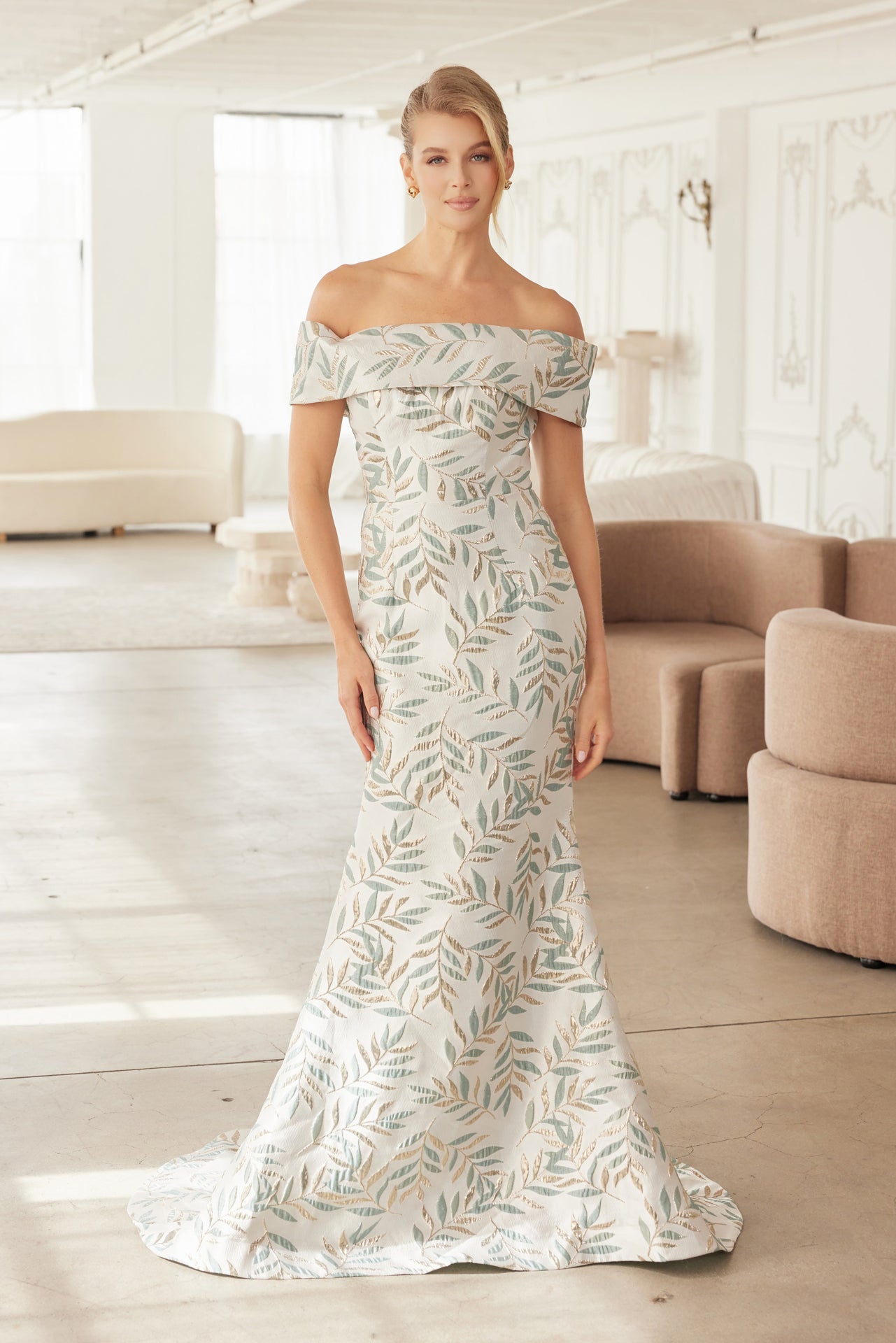 Graceful and Timeless Elegant Draping Evening Gown for Mother of the B smcfashion.com Graceful and Timeless Elegant Draping Evening Gown for Mother of the B smcfashion.com