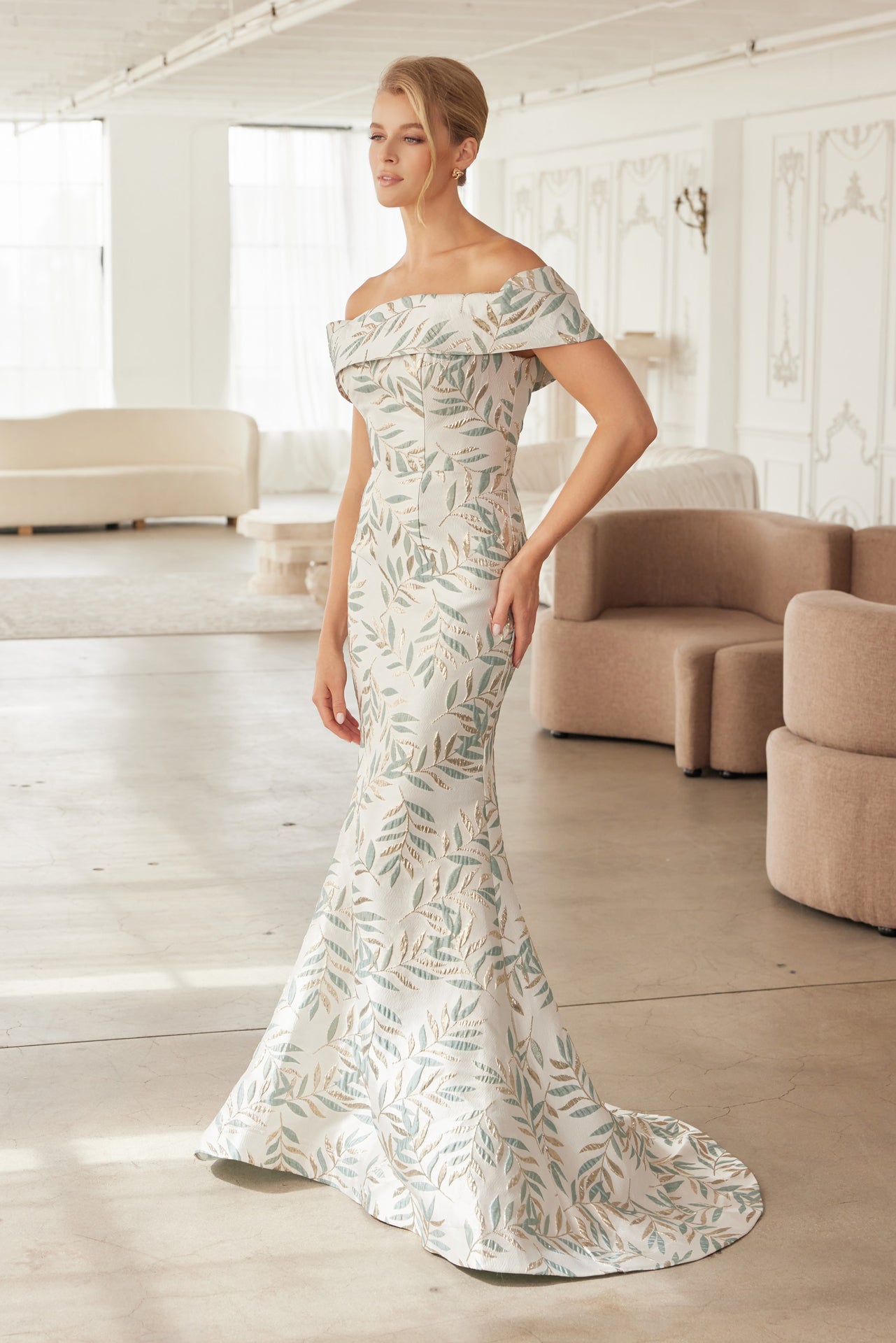 Graceful and Timeless Elegant Draping Evening Gown for Mother of the B smcfashion.com Graceful and Timeless Elegant Draping Evening Gown for Mother of the B smcfashion.com