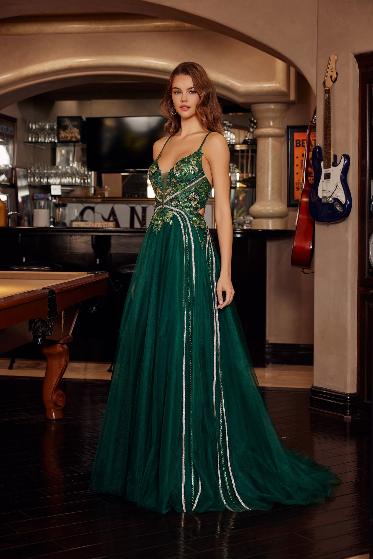 Formal Sleeveless Graduation Gown w/ Floral Motif & Lace up Back NXG17 smcfashion.com Formal Sleeveless Graduation Gown w/ Floral Motif & Lace up Back NXG17 smcfashion.com