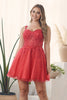 Glitter Tulle Sweetheart NecjShort Cocktail Dress NXH784