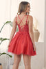 Glitter Tulle Sweetheart NecjShort Cocktail Dress NXH784