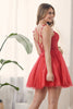 Glitter Tulle Sweetheart NecjShort Cocktail Dress NXH784