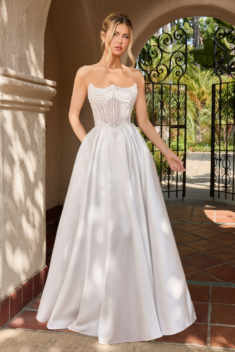 elegant formal maxi dresses LaDivine CB073 Sequin Formal Long Floral Print Prom Dress