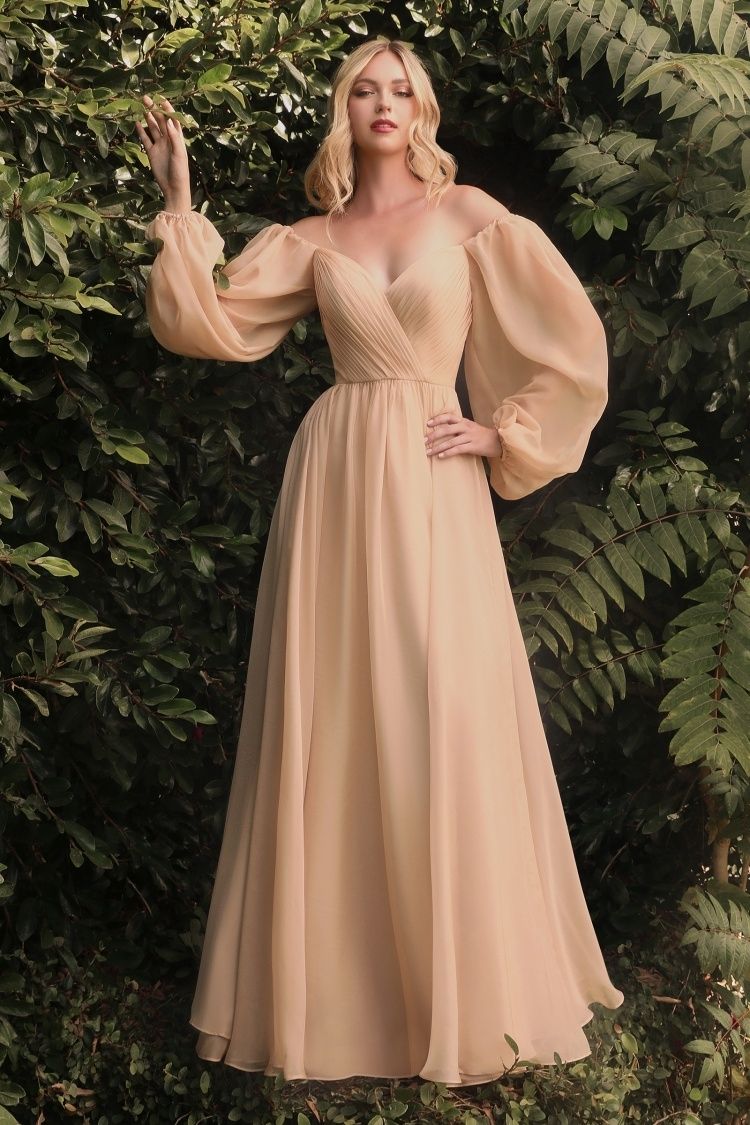 chiffon a line formal dress A-line Navy Blue Chiffon Split Long Prom Dress with Beading PG826 US14 / Custom Color