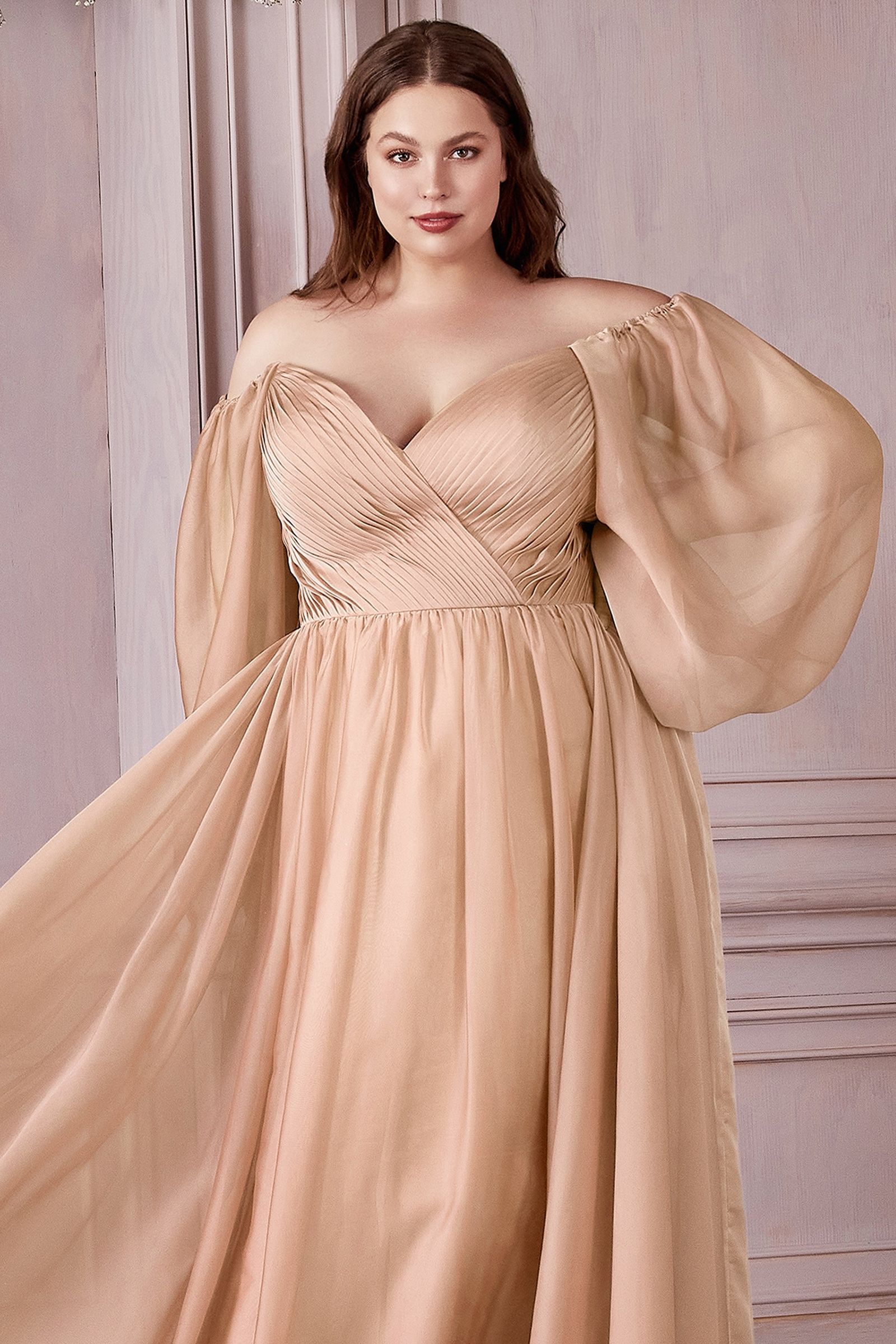 off shoulder plus size dress Xpluswear Design Plus Size Pink Formal Split Off Shoulder Ruffle Maxi Dresses
