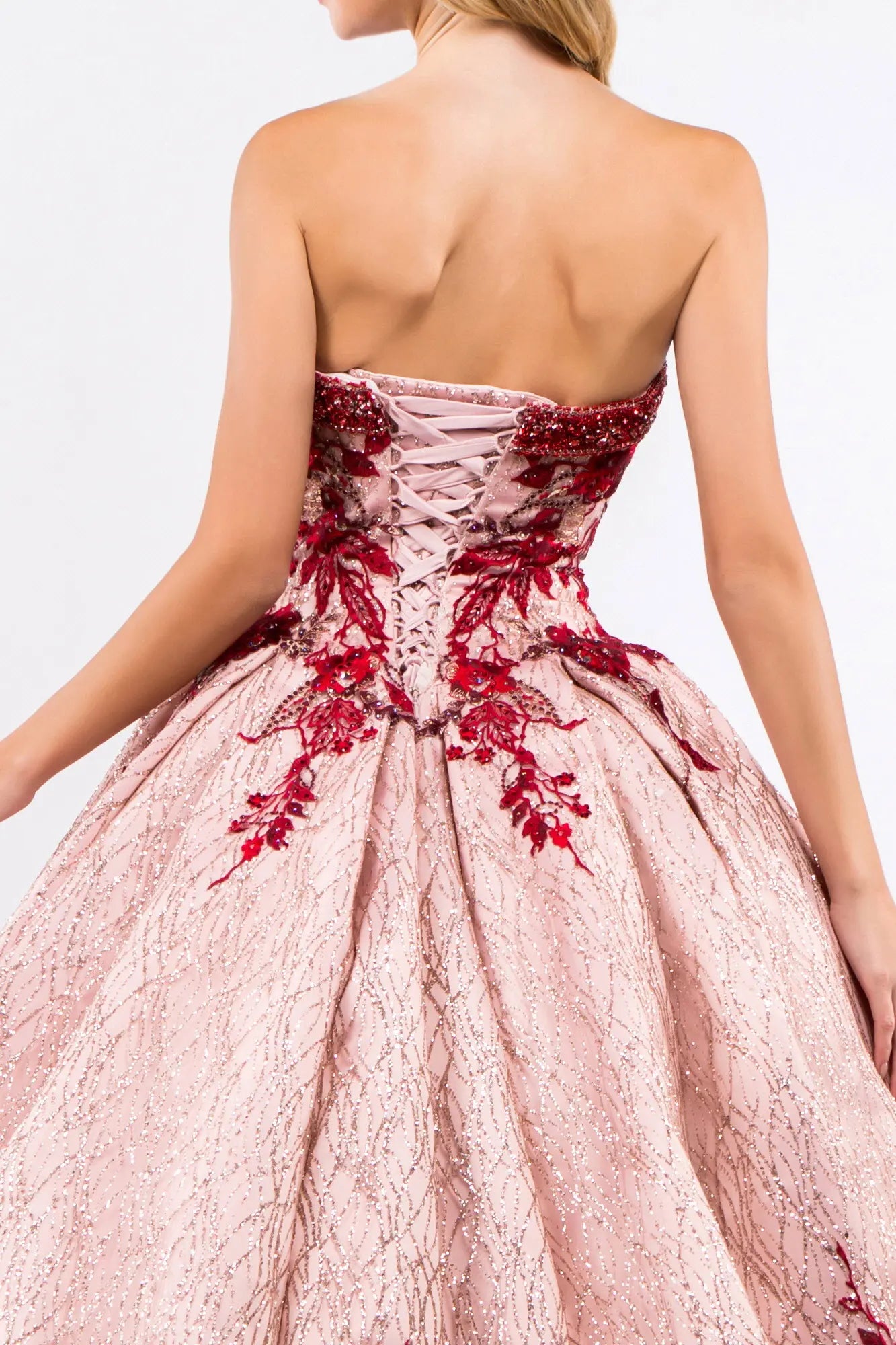 Product/beads embellished neckline full glitter mesh quinceanera dress GLGL1957 smcfashion.com Product/beads embellished neckline full glitter mesh quinceanera dress GLGL1957 smcfashion.com