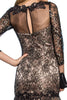 Three Quarter Length Sleeve Lace Long Dress GLGL2107 Sale