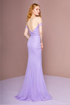 Lace Embellished Bodice Chiffon Mermaid Long Dress GLGL2697 Sale-PROM-smcfashion.com