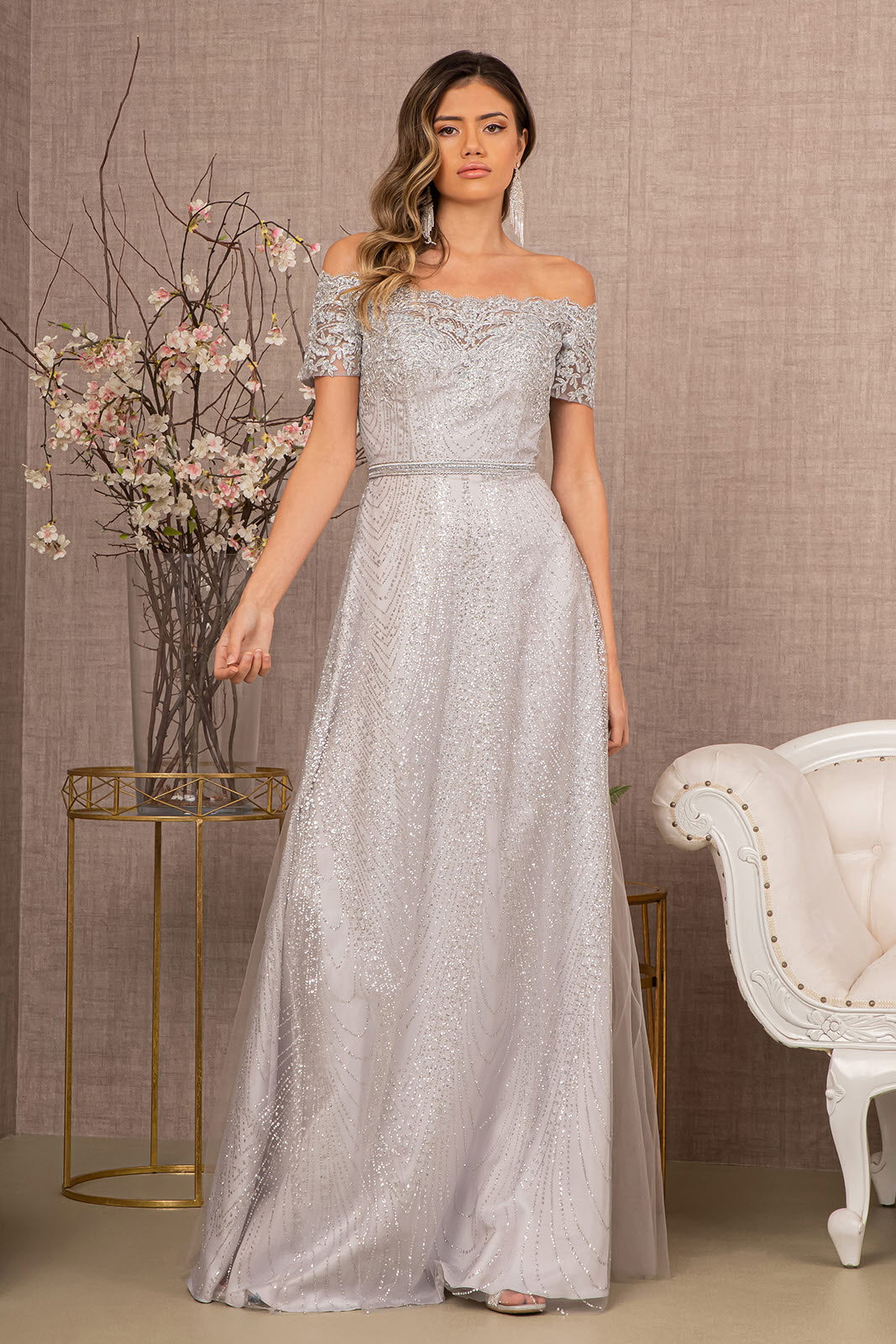 Gittery Mother of Bride Dress