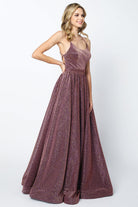 A-Line Metallic Open Criss Cross Back Long Prom Dress JT204-Prom Dress-smcfashion.com