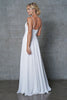 Classic Chiffon A-Line Adjustable Straps Zipper Back Long Prom Dress AC477