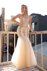 Strapless Sweetheart Embroidered Bodice Mermaid Long Wedding & Evening Dress AC774