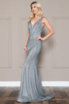 Sleeveless Rhinestone Zipper Back Long Prom & Mother Of The Bride Dress AC2030-Prom Dress-smcfashion.com