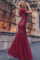 Embroidered Lace Mermaid Long Prom & Mother Of The Bride Dress AC7707 Sale-Prom Dress-smcfashion.com