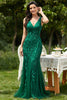 Embroidered Lace V-Neck Long Prom & Mother Of The Bride Dress AC7886