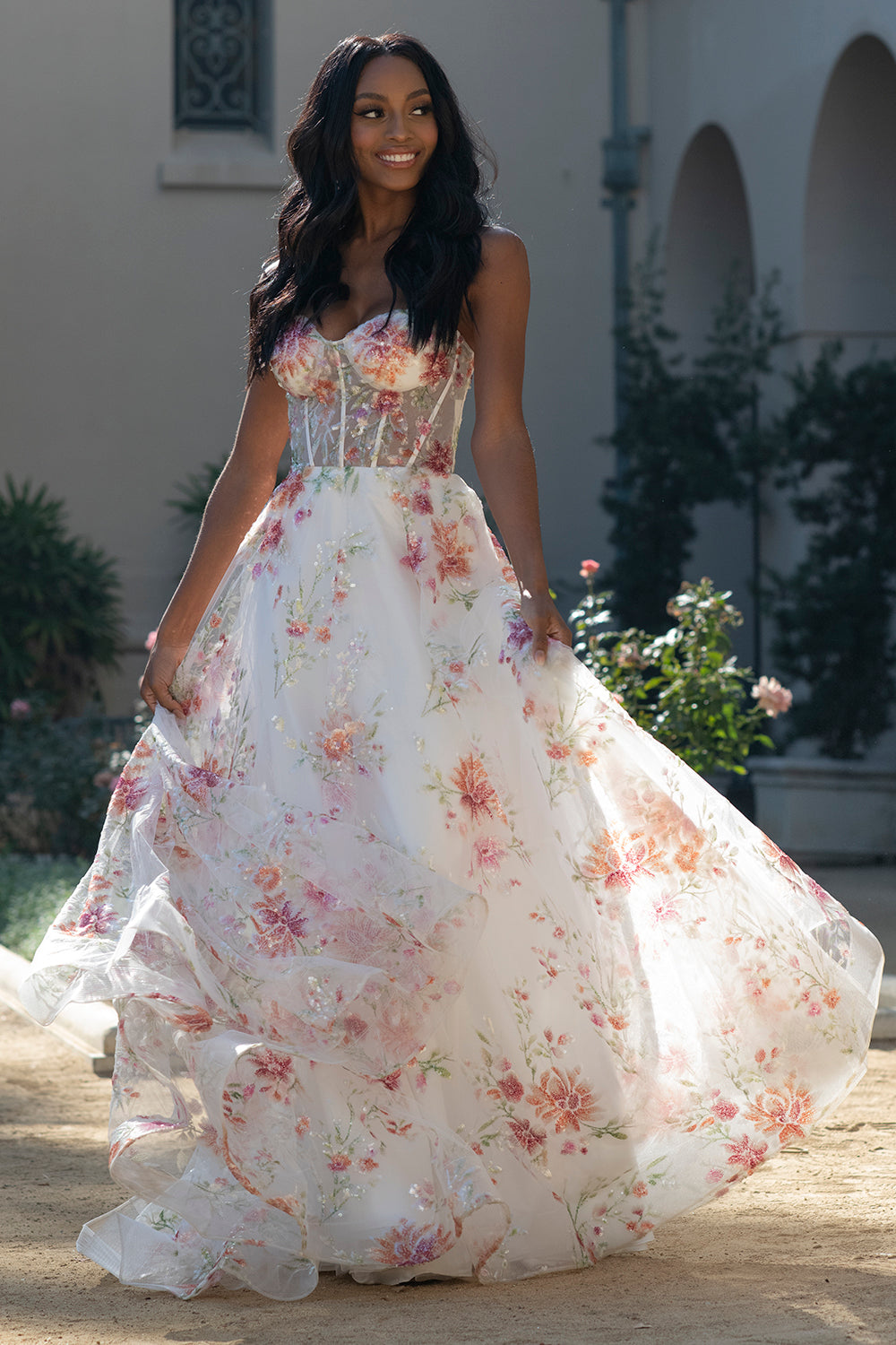 Strapless Sweetheart Corset A-Line Long Prom Dress AC5021-Prom Dress-smcfashion.com