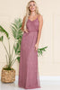 Open Back Embellished Sequin Chiffon Long Wedding Dress ACIN001