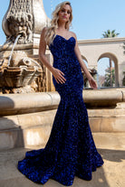 Embroidered Sequin Open Back Mermaid Long Prom Dress AC392-Prom Dress-smcfashion.com